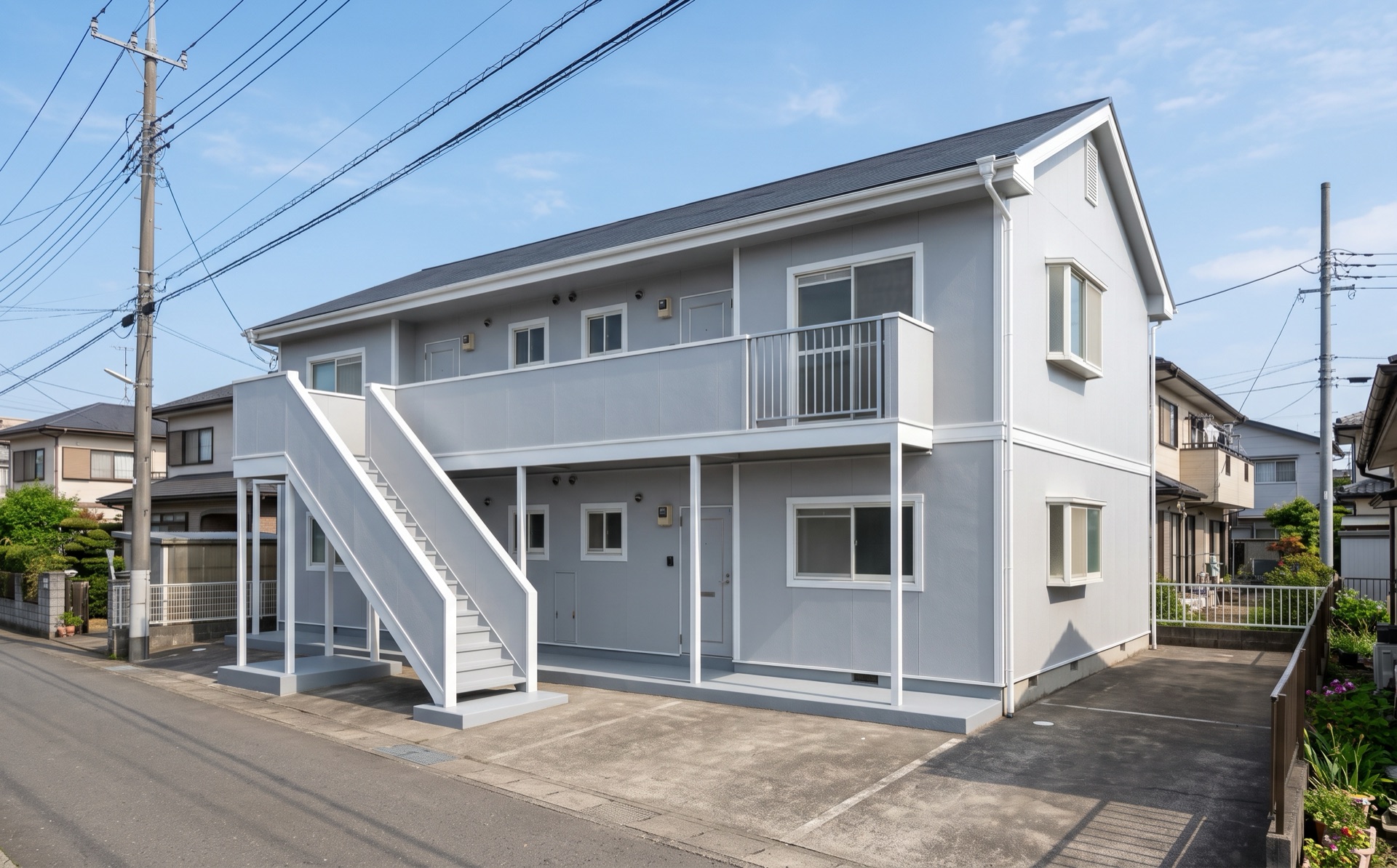 塗り替えを終えた家の外壁